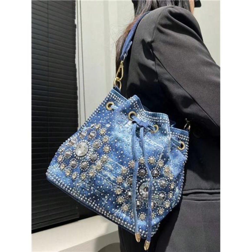 Brand New Diamond Decoration Gradient Handbag